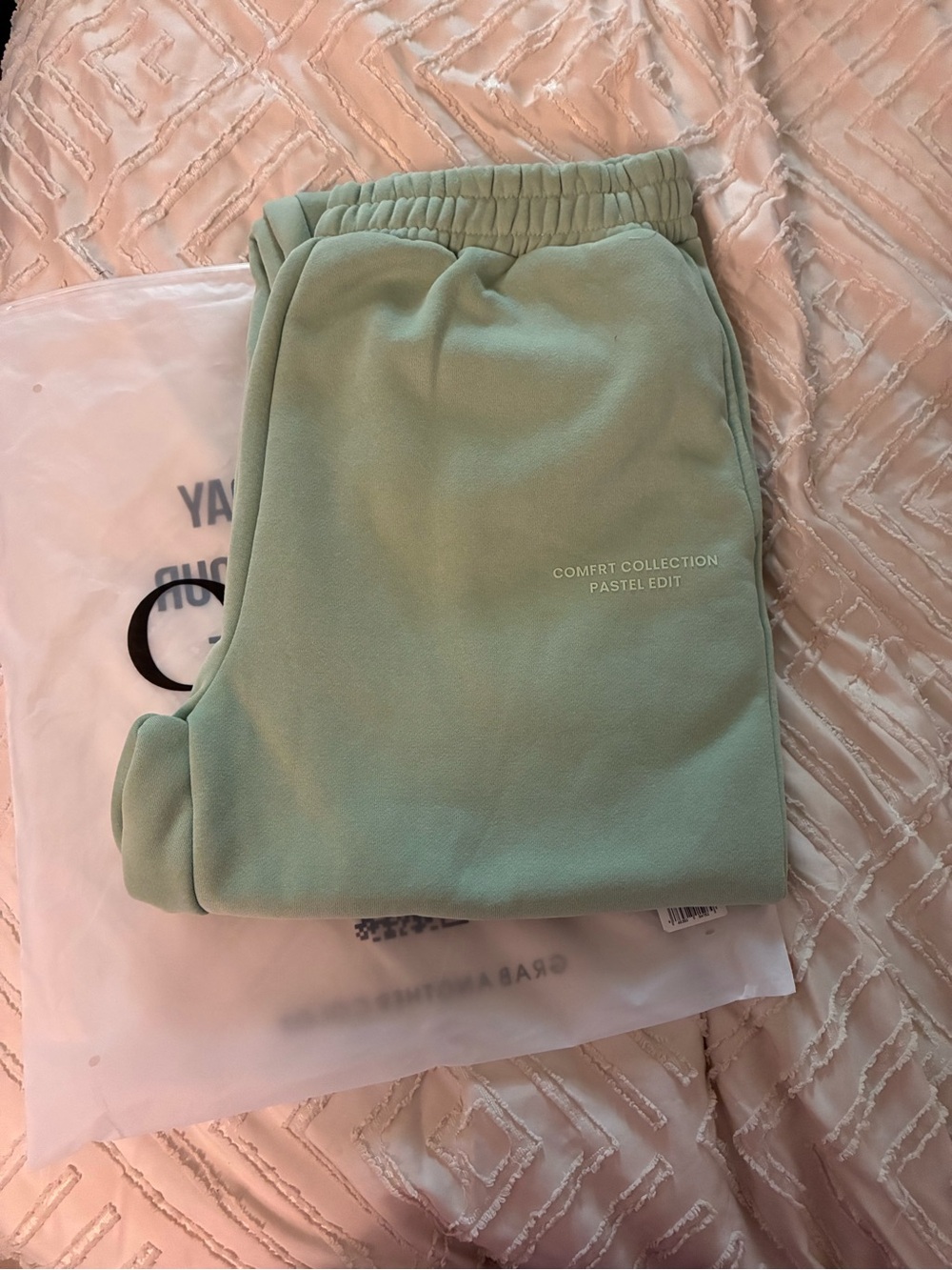 NWT Comfrt Pastel Sweatpants Seafoam XL - Picture 4 of 4